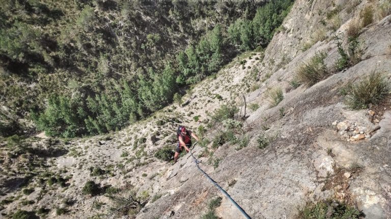 Vía Neanderthal en Montanejos