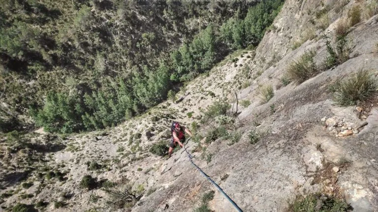 Vía Neanderthal en Montanejos
